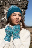Lana Grossa FINGERLESS GLOVES Cool Wool Hand-dyed