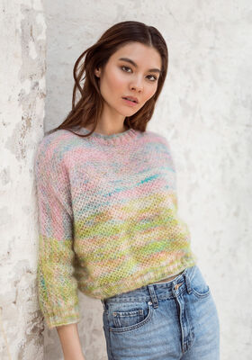 PULLOVER Silkhair Hand-dyed from Lana Grossa