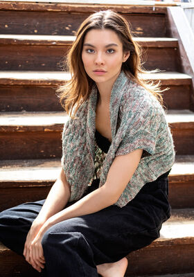 SHRUG Ecopuno Hand-dyed from Lana Grossa