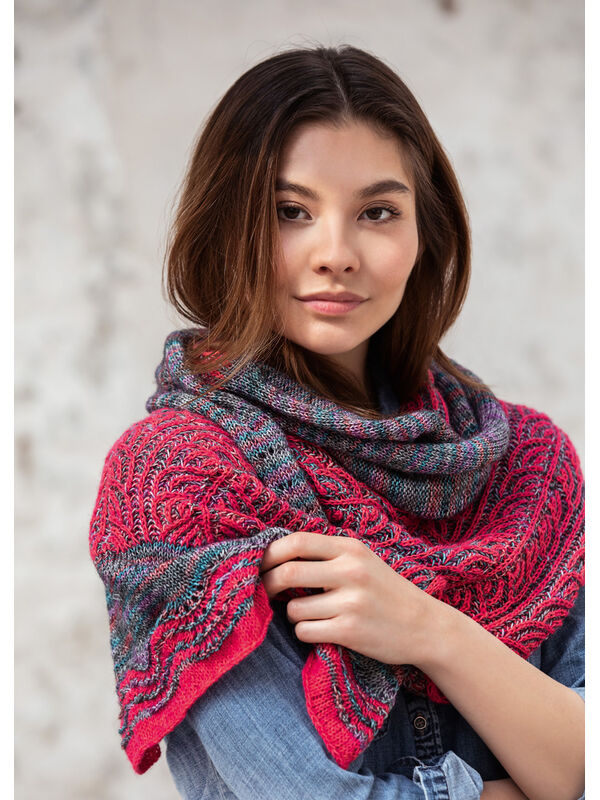 Lana Grossa SHAWL Ecopuno Hand-dyed & Ecopuno