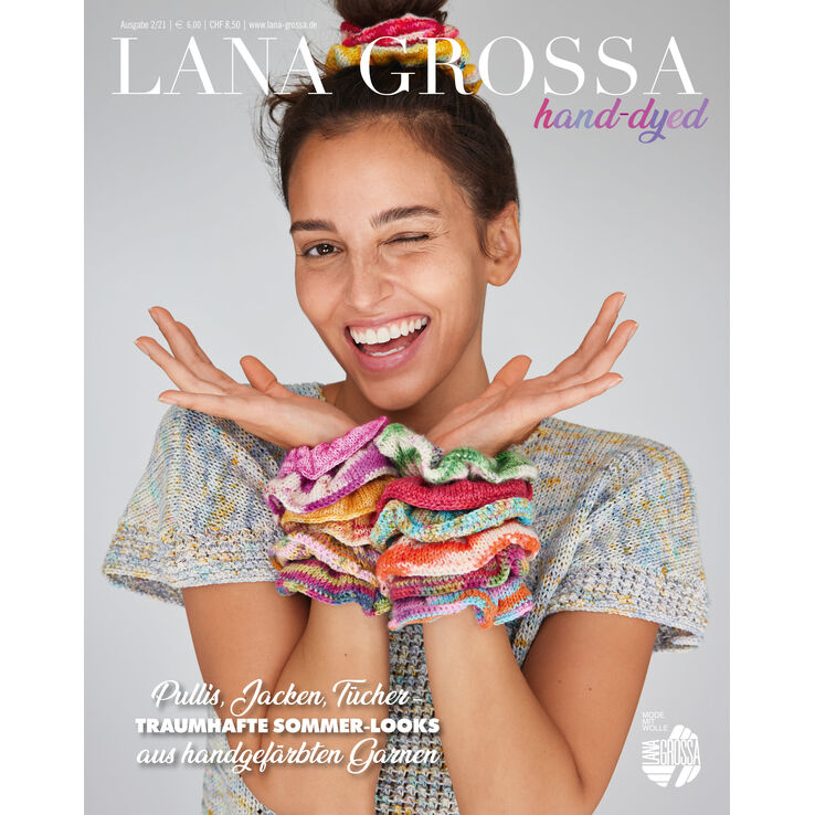 HAND-DYED No. 2 - Magazine (DE) + Knitting instructions (EN) from Lana Grossa
