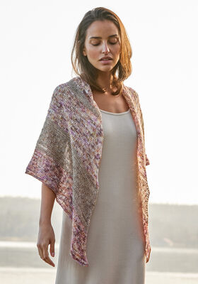 SHAWL Allora Hand-dyed from Lana Grossa