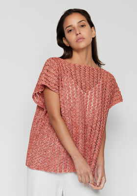 CROCHET SHIRT Allora Hand-dyed from Lana Grossa