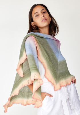 SHAWL Cool Wool Lace Hand-dyed from Lana Grossa