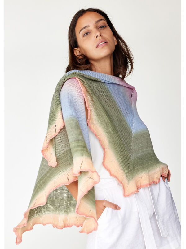 Lana Grossa SHAWL Cool Wool Lace Hand-dyed