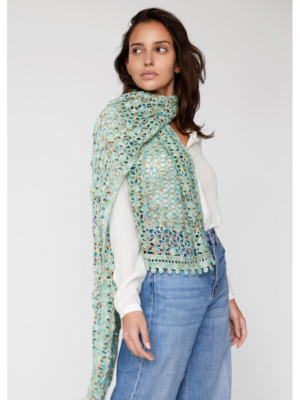 Lana Grossa CROCHET WRAP Setacotone Hand-dyed