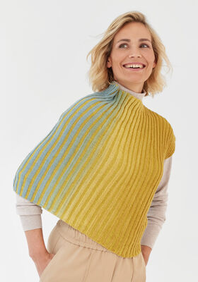 PONCHO Cool Wool Lace hand-dyed & Cool Wool Lace from Lana Grossa
