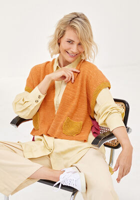 VEST Cool Wool Lace Hand-dyed & Ecopuno from Lana Grossa