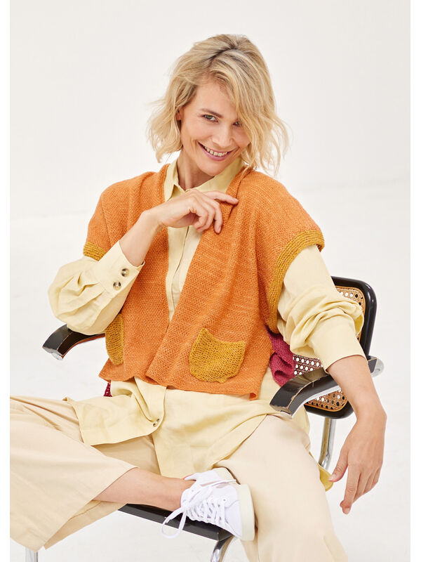 Lana Grossa VEST Cool Wool Lace Hand-dyed & Ecopuno