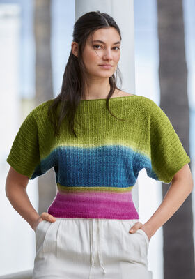PULLOVER Cool Wool Lace Hand-dyed from Lana Grossa