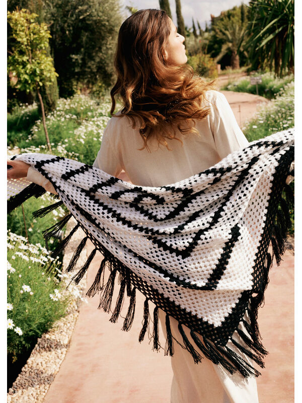 Lana Grossa CROCHET THROW Ecopuno