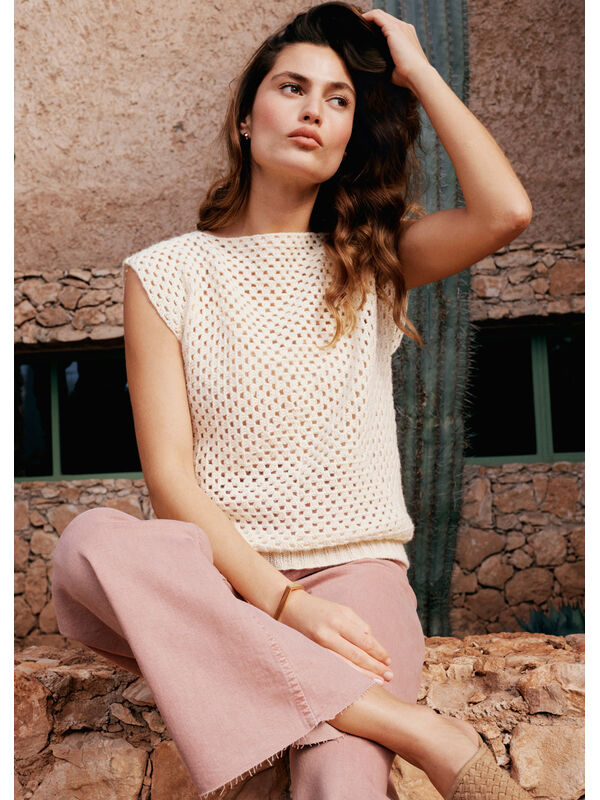 Lana Grossa CROCHET TOP Ecopuno