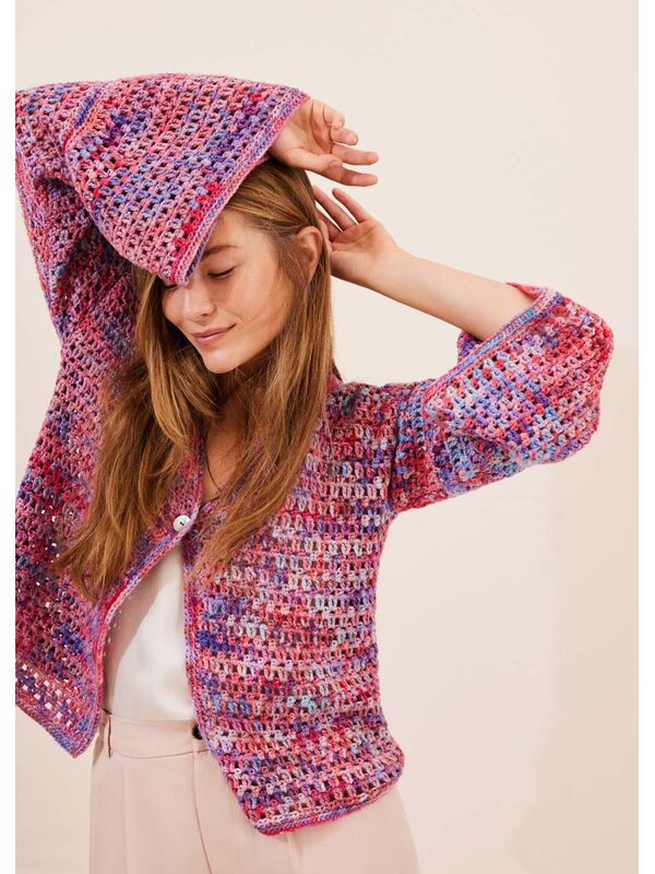 Lana Grossa CROCHET JACKET Cotonella Multi
