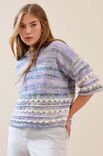 Lana Grossa PULLOVER Ecopuno, Cottonhair & Summer Softness