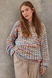 Lana Grossa PULLOVER Cotonella Multi