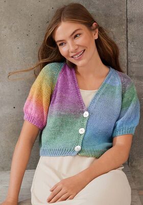 SHORT RAGLANJACKET Cotonella from Lana Grossa