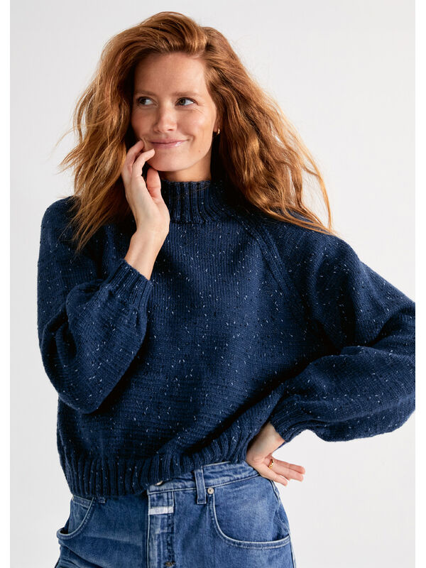 Lana Grossa PULLOVER HANNAH II Cool Wool Big Dots