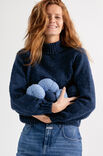 Lana Grossa PULLOVER HANNAH II Cool Wool Big Dots