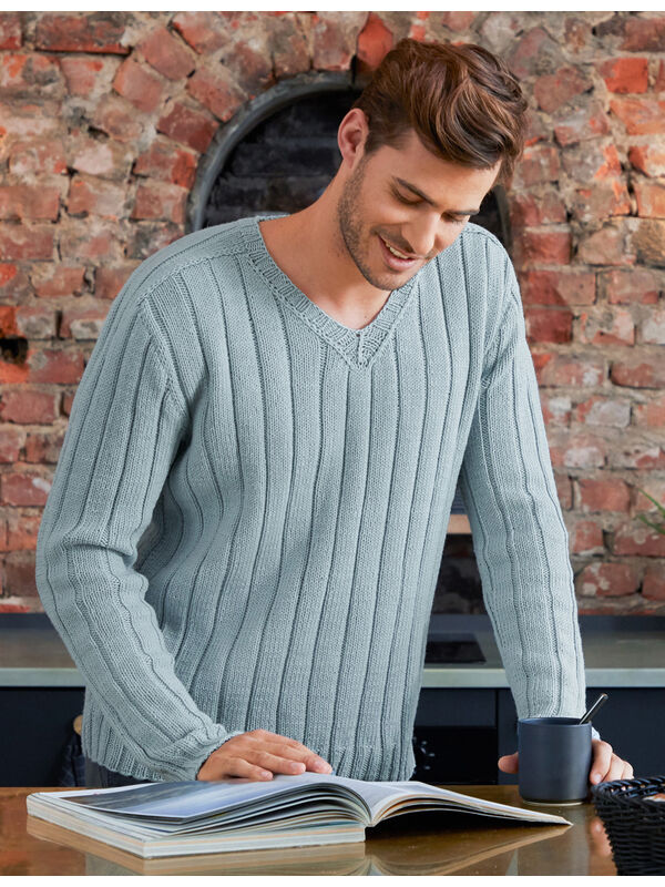 Lana Grossa MEN'S PULLOVER Cool Wool Big