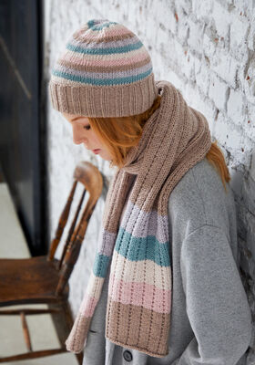 SCARF & HAT Bingo Melange/Bingo from Lana Grossa