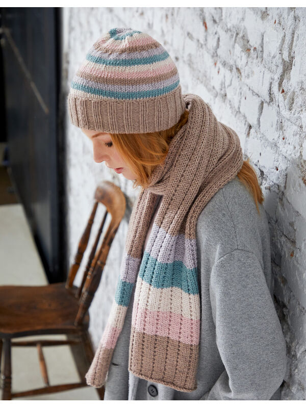 Lana Grossa SCARF & HAT Bingo Melange/Bingo