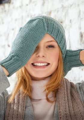 HAT & MITTENS Bingo Melange from Lana Grossa