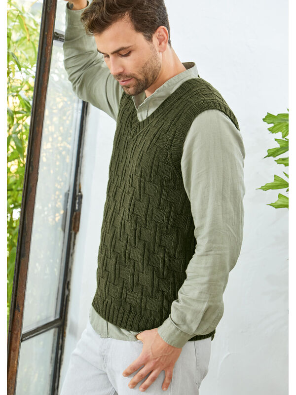 Lana Grossa MEN'S SLIPOVER Cool Wool