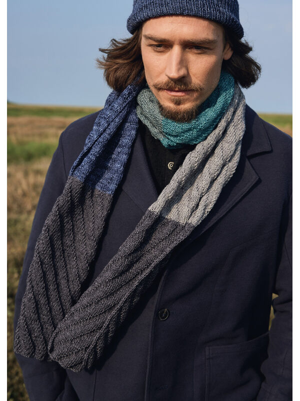 Lana Grossa MEN'S SCARF Cool Wool Vintage