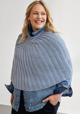 PONCHO Cool Wool Big from Lana Grossa