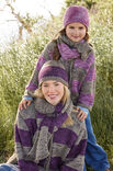 Lana Grossa KID'S STRIPED TOP DOWN JACKET Vintage Chunky