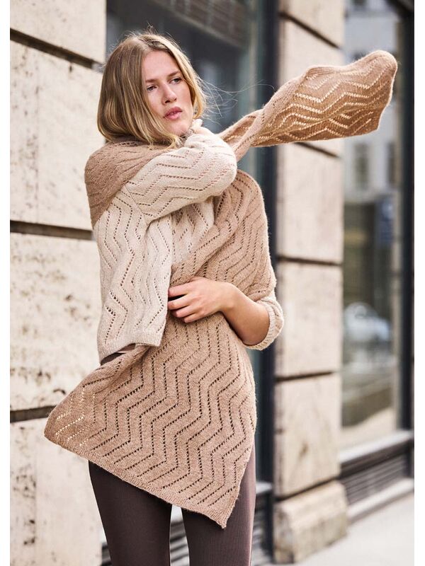 Lana Grossa SHAWL Natural Lama Fine