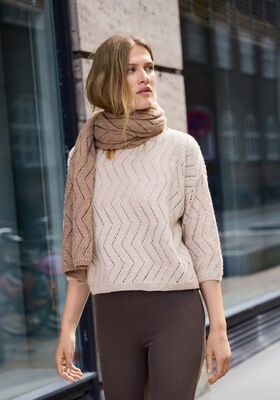 PULLOVER Natural Lama Fine from Lana Grossa