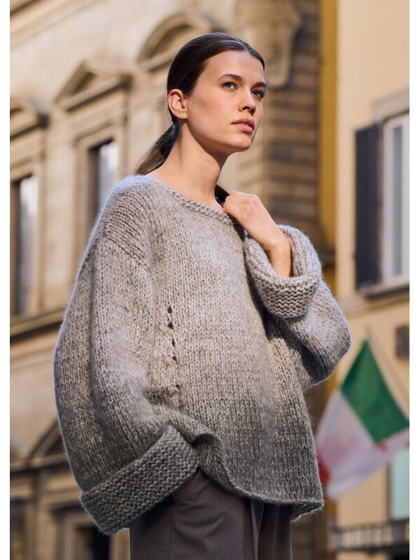 Lana Grossa PULLOVER Nebbia & Superkid Seta