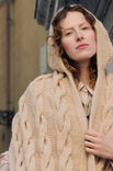 Lana Grossa HOODED SCARF Nebbia