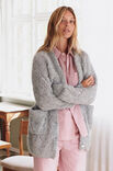 Lana Grossa CARDIGAN Natural Alpaca Lungo