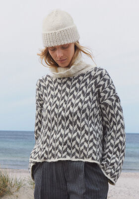 PULLOVER Natural Alpaca Pelo from Lana Grossa
