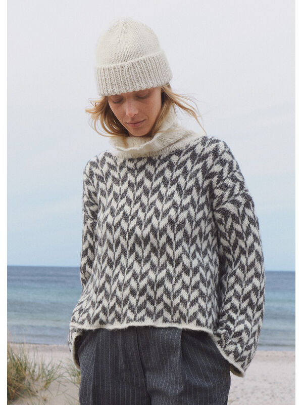 Lana Grossa PULLOVER Natural Alpaca Pelo