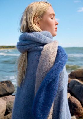 SCARF Natural Superkid Tweed from Lana Grossa