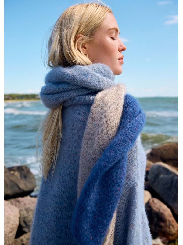 Lana Grossa SCARF Natural Superkid Tweed