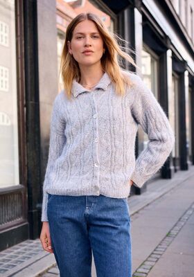 TOP-DOWN-CARDIGAN Ecopuno & Silkhair from Lana Grossa