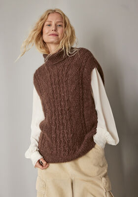 SLIPOVER Ecopuno & Natural Superkid Tweed from Lana Grossa