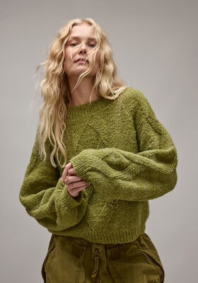 RAGLAN-PULLOVER Nebbia from Lana Grossa