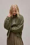 Lana Grossa CARDIGAN Natural Lama Fine, Silkhair & Glamour