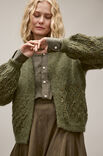Lana Grossa CARDIGAN Natural Lama Fine, Silkhair & Glamour
