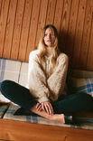 Lana Grossa CARDIGAN Natural Alpaca Pelo
