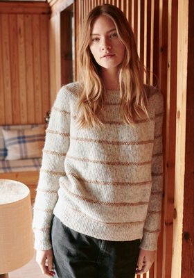 PULLOVER Natural Alpaca Pelo from Lana Grossa