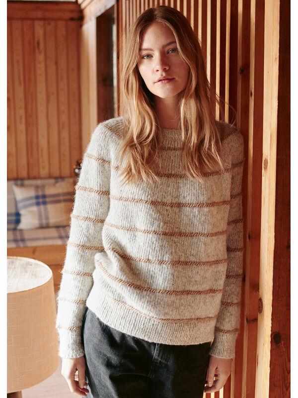 Lana Grossa PULLOVER Natural Alpaca Pelo