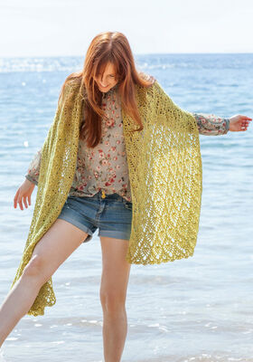 CROCHET SHAWL Ecopuno from Lana Grossa