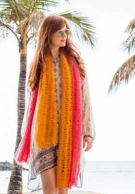 CROCHET SHAWL Silkhair from Lana Grossa