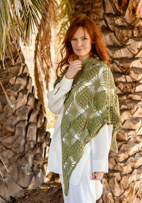 CROCHET SHAWL Linarte from Lana Grossa